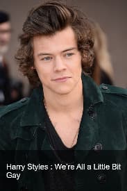 Harry Styles : We're All a Little Bit Gay