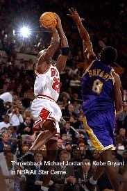 Throwback Michael Jordan vs Kobe Bryant Highlights NBA All Star Game 1998