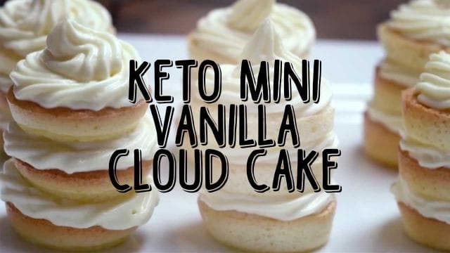 Keto Mini Vanilla Cloud Cake