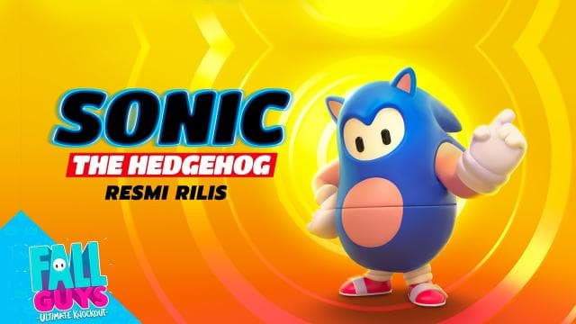 Skin Sonic The Hedgehog Resmi Rilis Di Fall Guys