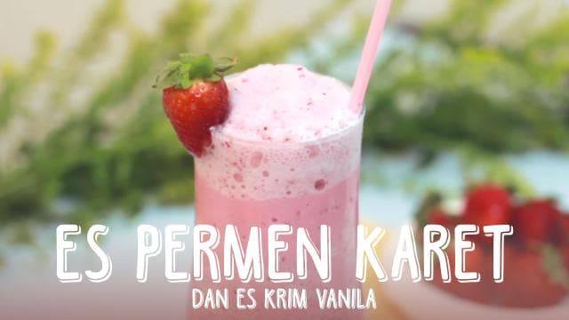 Es Permen Karet dan Es Krim Vanila