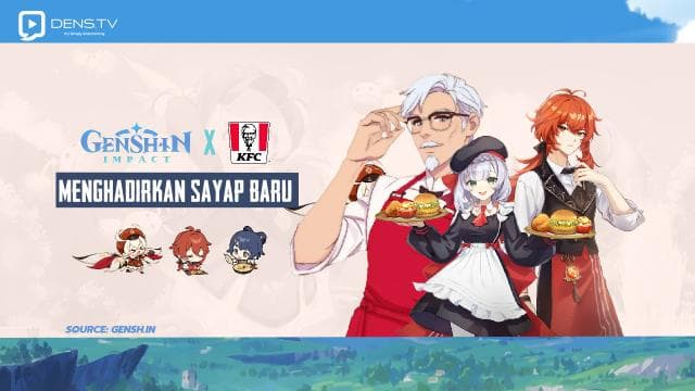 Kolaborasi Genshin Impact x KFC Menghadirkan Sayap Baru