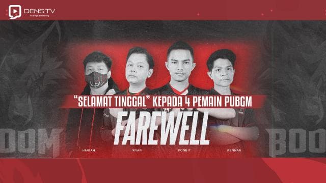 BOOM Esports Ucapkan “Selamat Tinggal” kepada 4 Pemain PUBGM.
