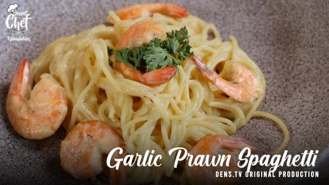 Menu Sahur, Resep Spageti Udang Bawang Putih