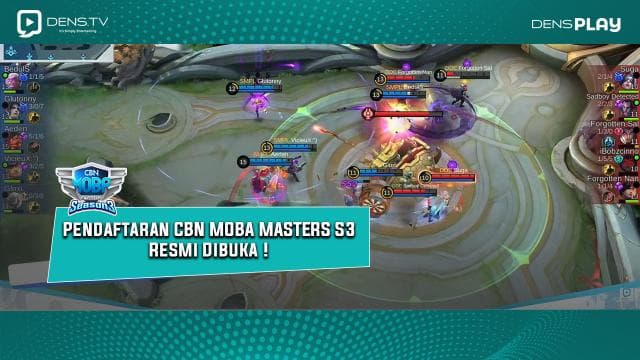 Pendaftaran CBN MOBA MASTERS S3 Resmi Dibuka!