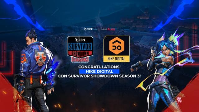 Congratulations! HIKE DIGITAL - Kampiun CBN SURVIVOR SHOWDOWN SEASON 3!