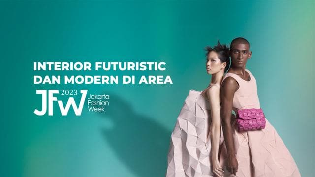 Interior futuristic dan Modern di Area Jakarta Fashion Week 2023