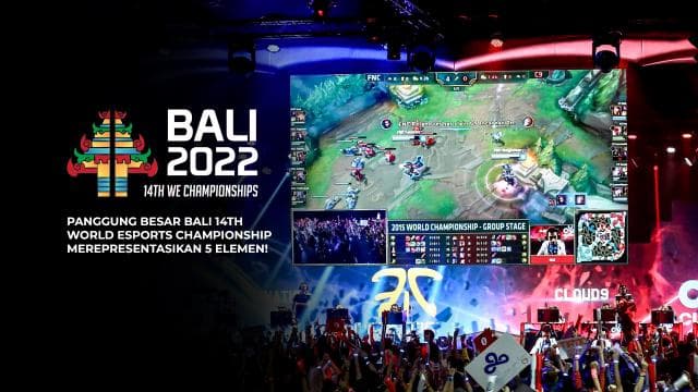 Panggung Besar Bali 14th World Esports Championship Merepresentasikan 5 Elemen!