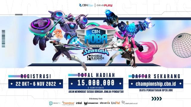 Turnamen CBN MOBA MASTERS Telah Dibuka Kembali! | Daftarkan Squad-mu di CBN MOBA MASTER SEASON 4!