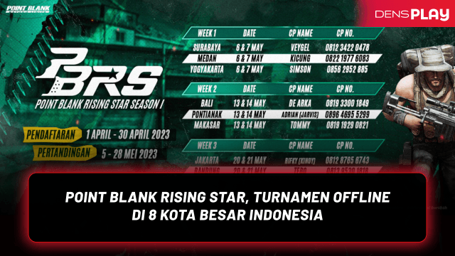 Point Blank Rising Star, Turnamen Offline di 8 Kota Besar Indonesia