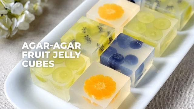 Agar-Agar Fruit Jelly Cubes