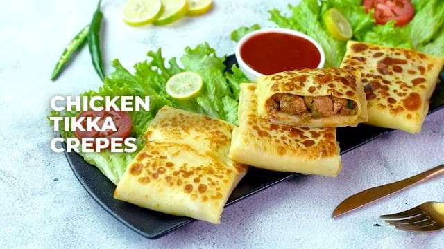 Chicken Tikka Crepes