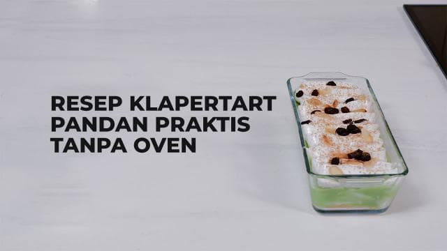 Resep Klapertart Pandan Praktis Tanpa Oven