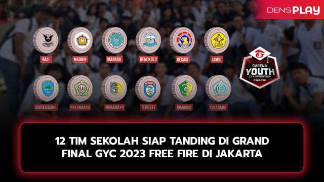 12 Tim Sekolah Siap Tanding di Grand Final GYC 2023 Free Fire di Jakarta