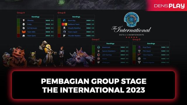 PEMBAGIAN GROUP STAGE THE INTERNATIONAL 2023