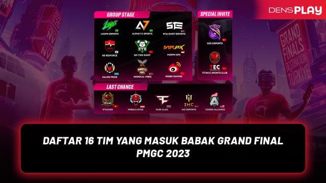 DAFTAR 16 TIM YANG MASUK BABAK GRAND FINAL PMGC 2023