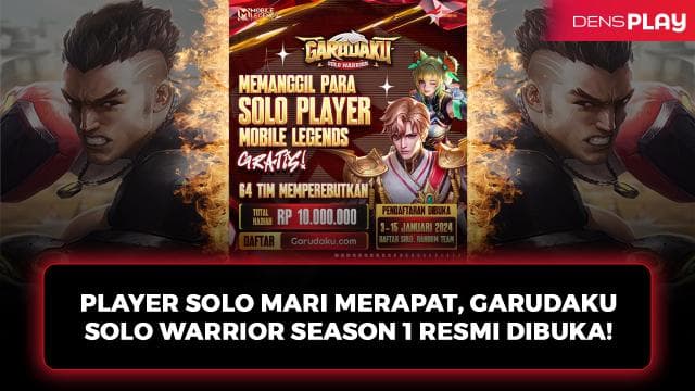 PLAYER SOLO MARI MERAPAT, GARUDAKU SOLO WARRIOR SEASON 1 RESMI DIBUKA!