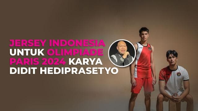 Jersey Indonesia untuk Olimpiade Paris 2024 Karya Didit Hediprasetyo