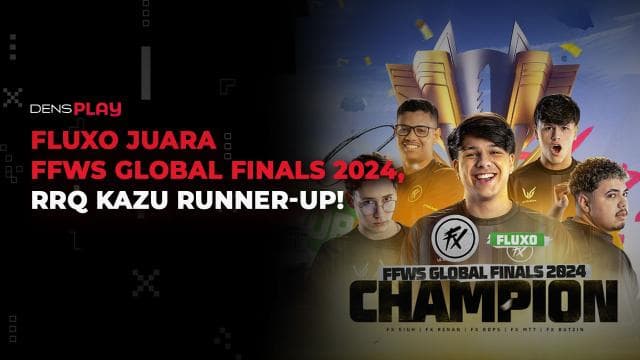 FLUXO JUARA FFWS GLOBAL FINALS 2024, RRQ KAZU RUNNER-UP!