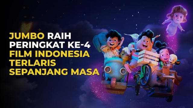 Jumbo Raih Peringkat ke-4 Film Indonesia Terlaris Sepanjang Masa